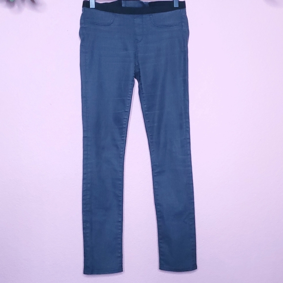 Helmut Lang Coated Sheen Pull on Skinny Pants - Picture 5 of 15